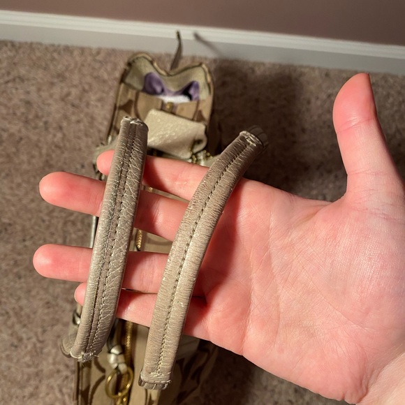 Coach Gold Signature Pattern Tote - Picture 6 of 7